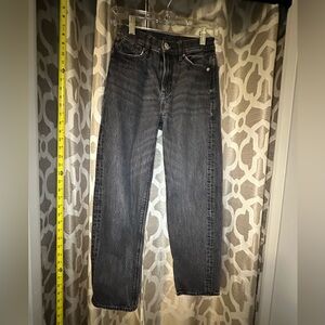 American Eagle Outfitters Black Distressed Jeans